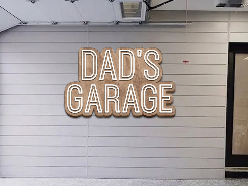 Custom Dad's Garage Sign | Personalized Father's Day Gift