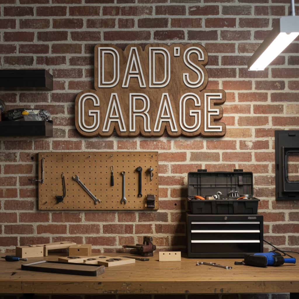 Custom Dad's Garage Sign | Personalized Father's Day Gift